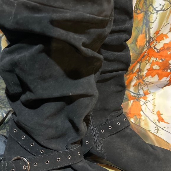 Naughty Monkey Over The Knee Suede Boots - Picture 5 of 14